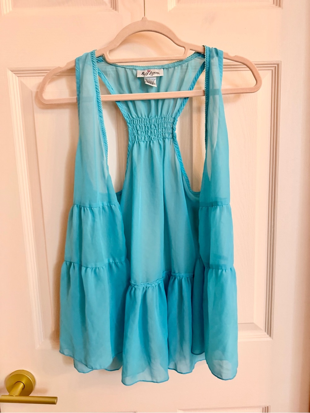 Blue self esteem vest